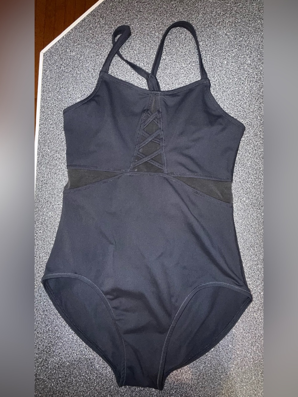 Ivy‎ Sky Black Dance Leotard Size Adult Large